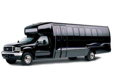 Party bus exterior for Stamford Connecticut group events